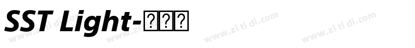SST Light字体转换